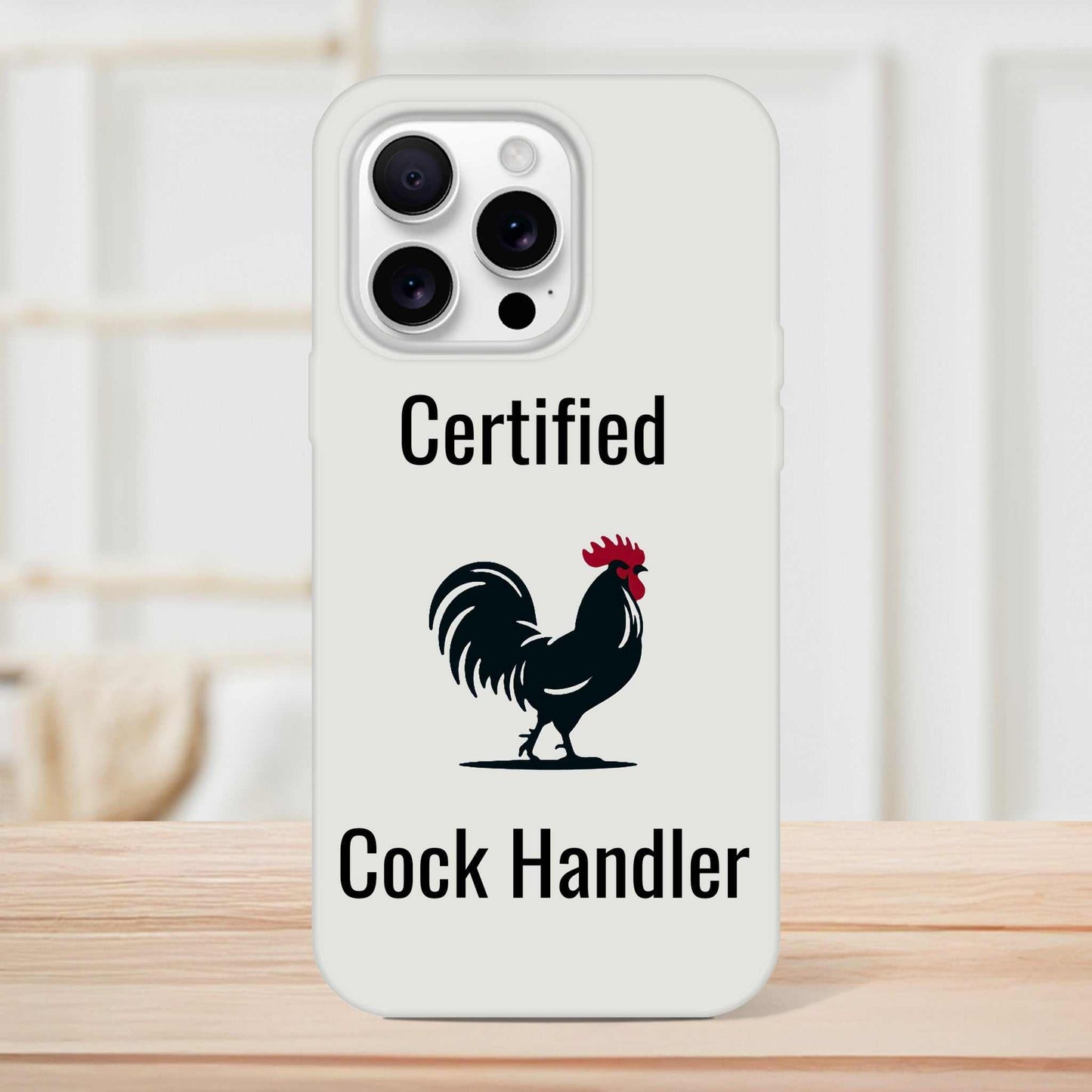 Certified Cock Handler iPhone Flexi Case with transparent, impact-resistant design and stylish frosty finish.