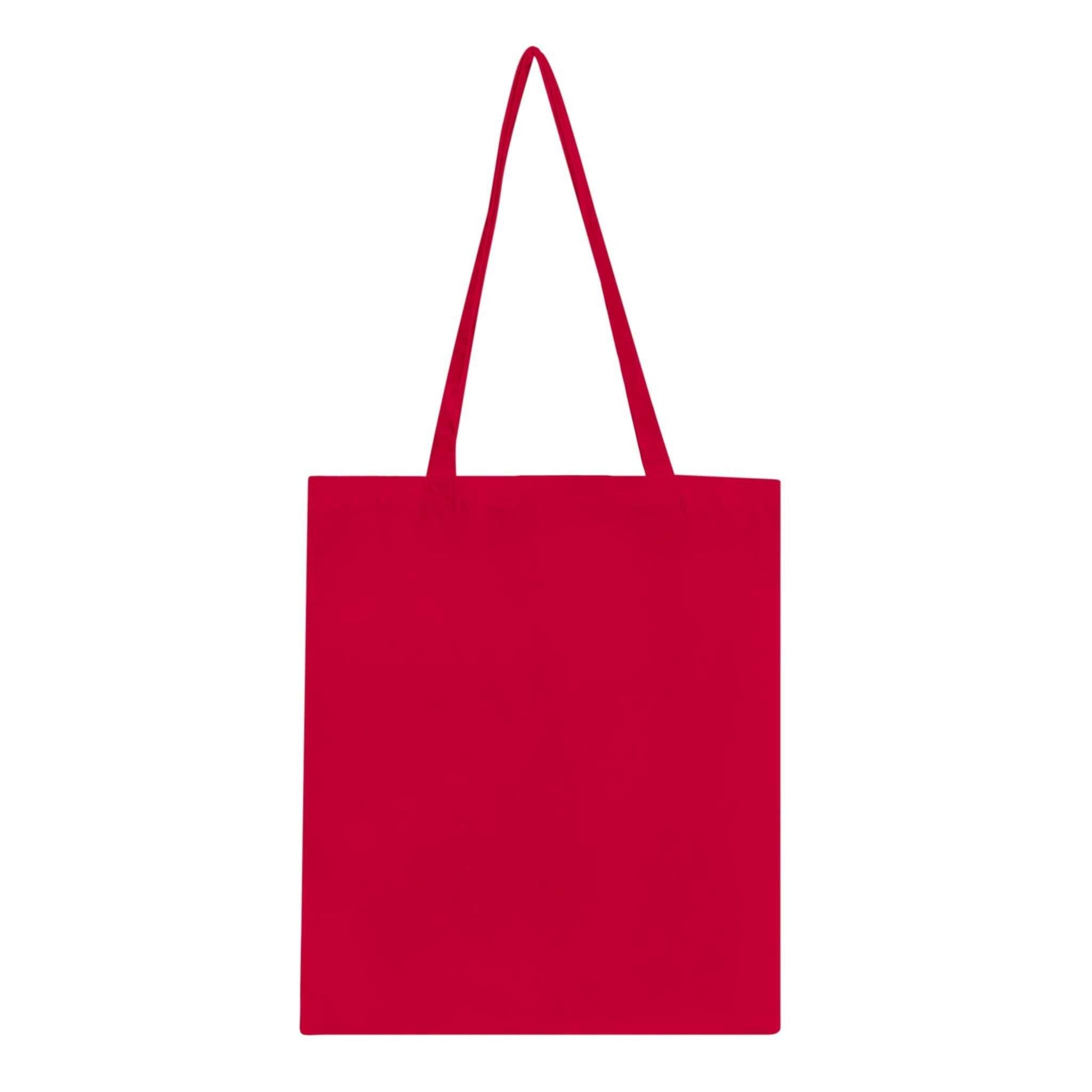 Red Christmas Night Classic Tote Bag with reinforced handles and 10-litre capacity, made from 100% eco-friendly cotton.