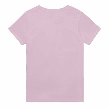 Beholder Women's Crewneck T-shirt, heavyweight cotton, classic fit, pink color.