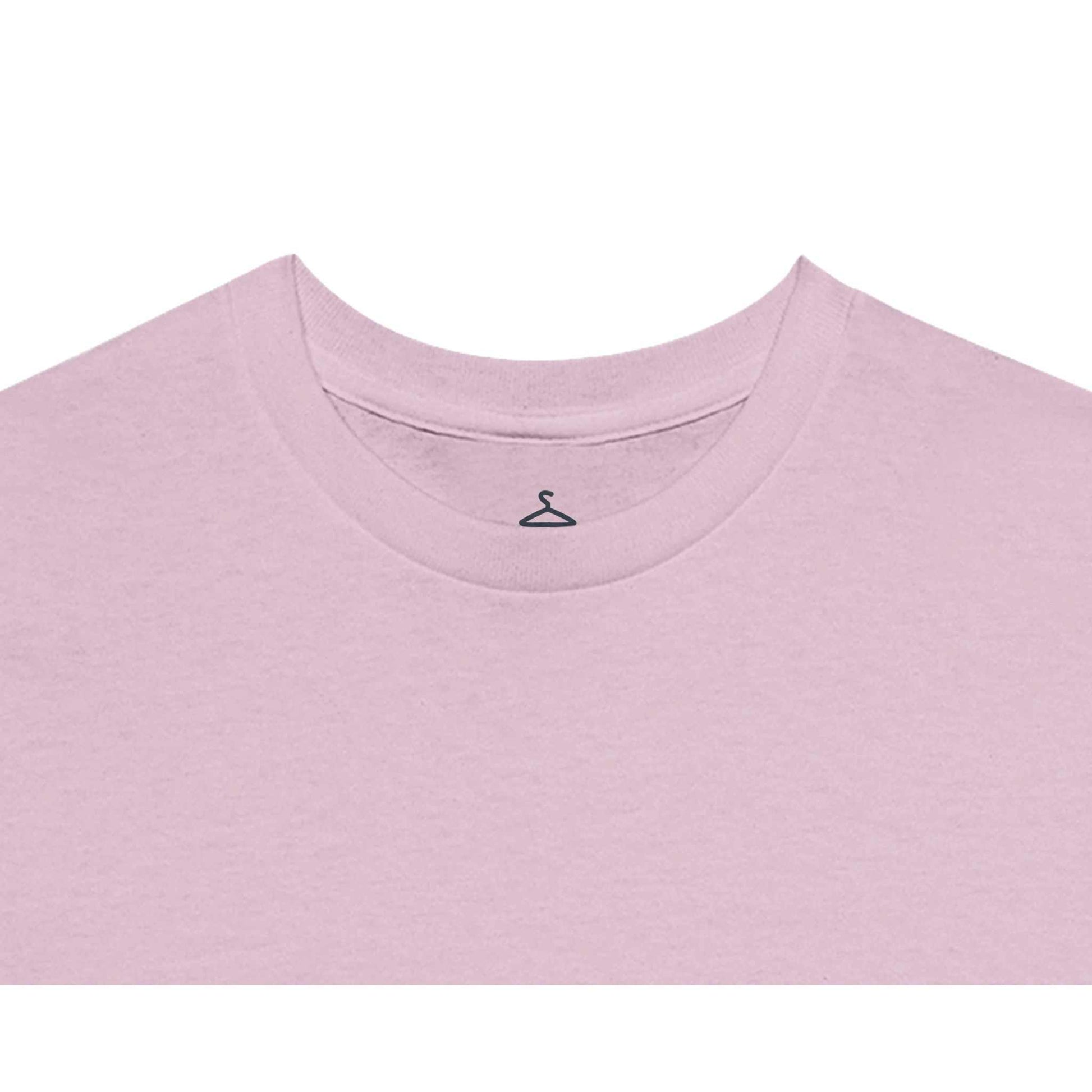 Gelatinous Cube and Mimic women's crewneck t-shirt in soft pink, heavyweight cotton, classic fit.