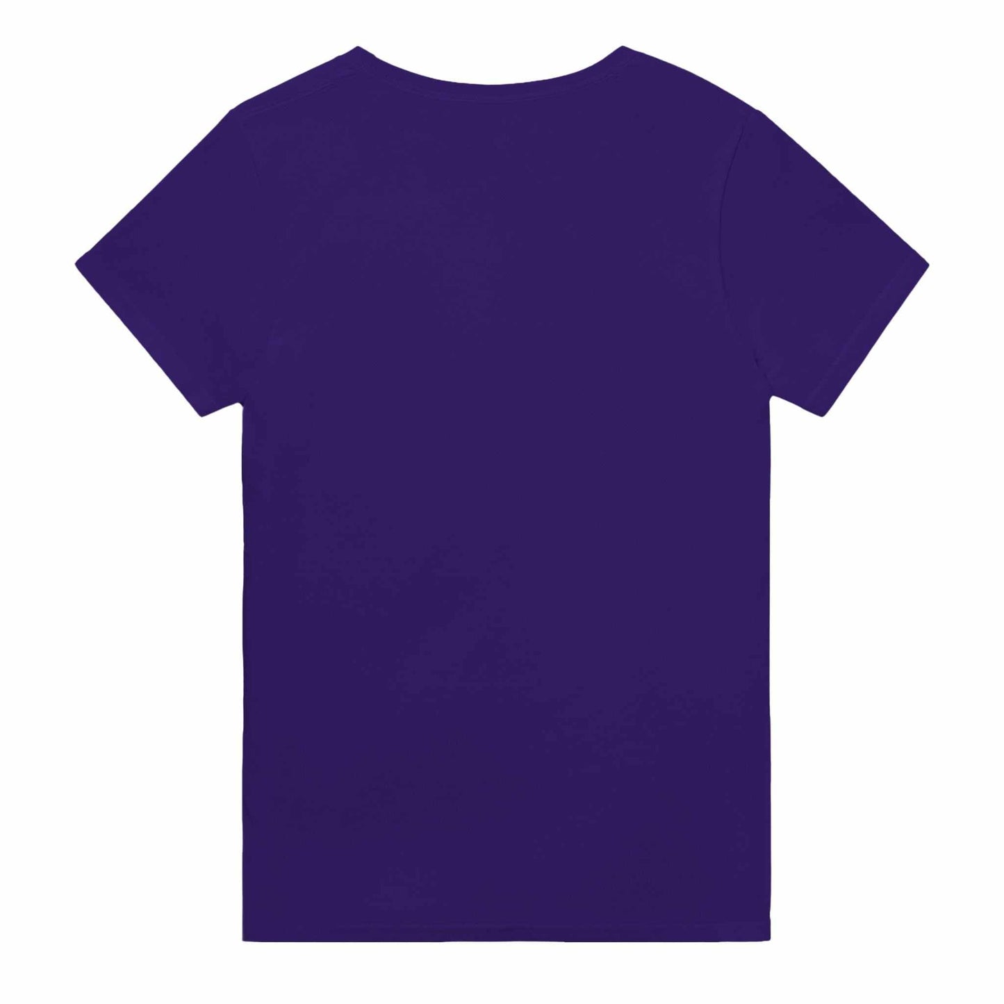 Voidwalker Men's Crewneck T-shirt in purple, heavyweight cotton, classic fit, seamless double-needle collar, relaxed style.