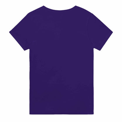 Voidwalker Men's Crewneck T-shirt in purple, heavyweight cotton, classic fit, seamless double-needle collar, relaxed style.