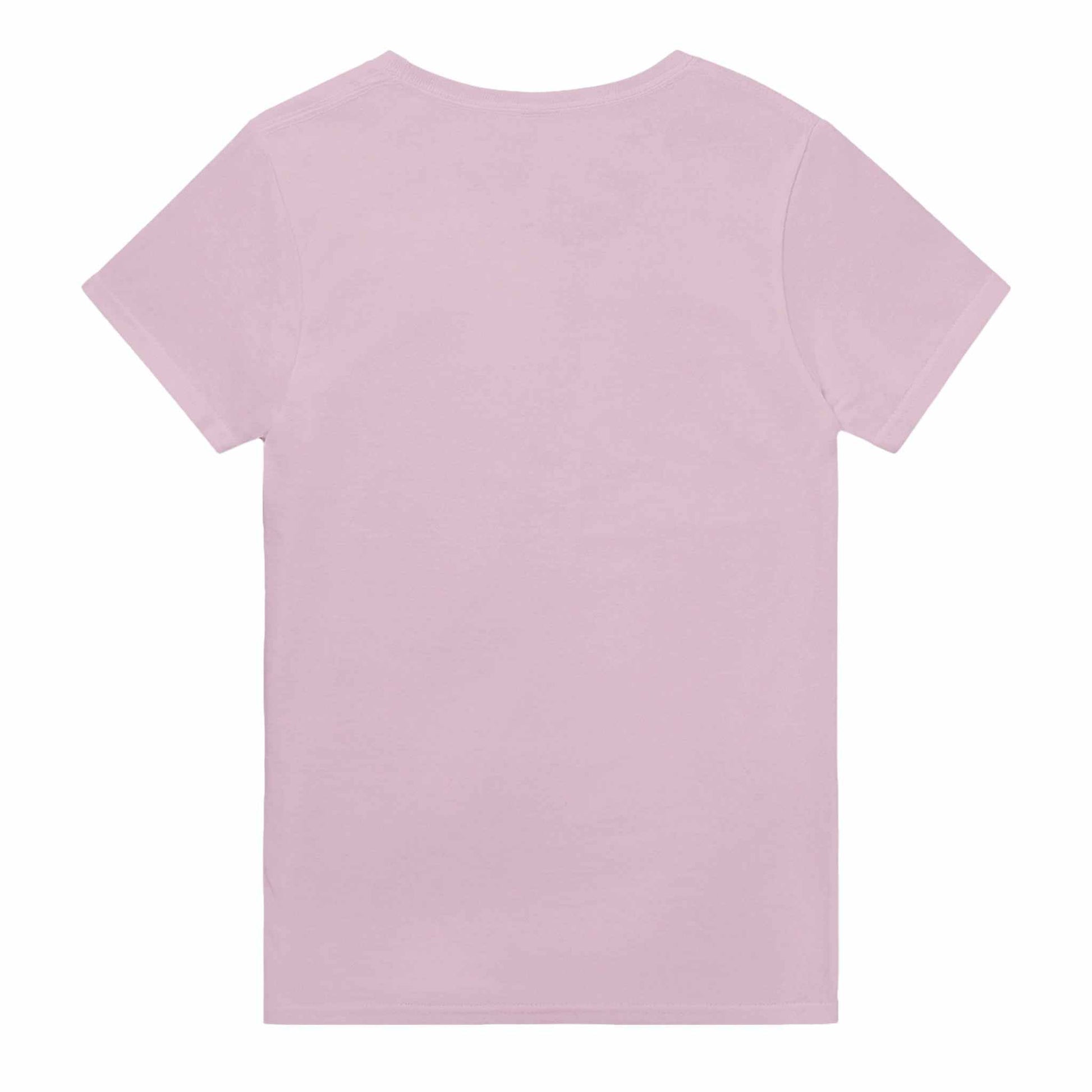 Gelatinous Cube Women's Crewneck T-shirt in heavyweight cotton, classic fit, back view.