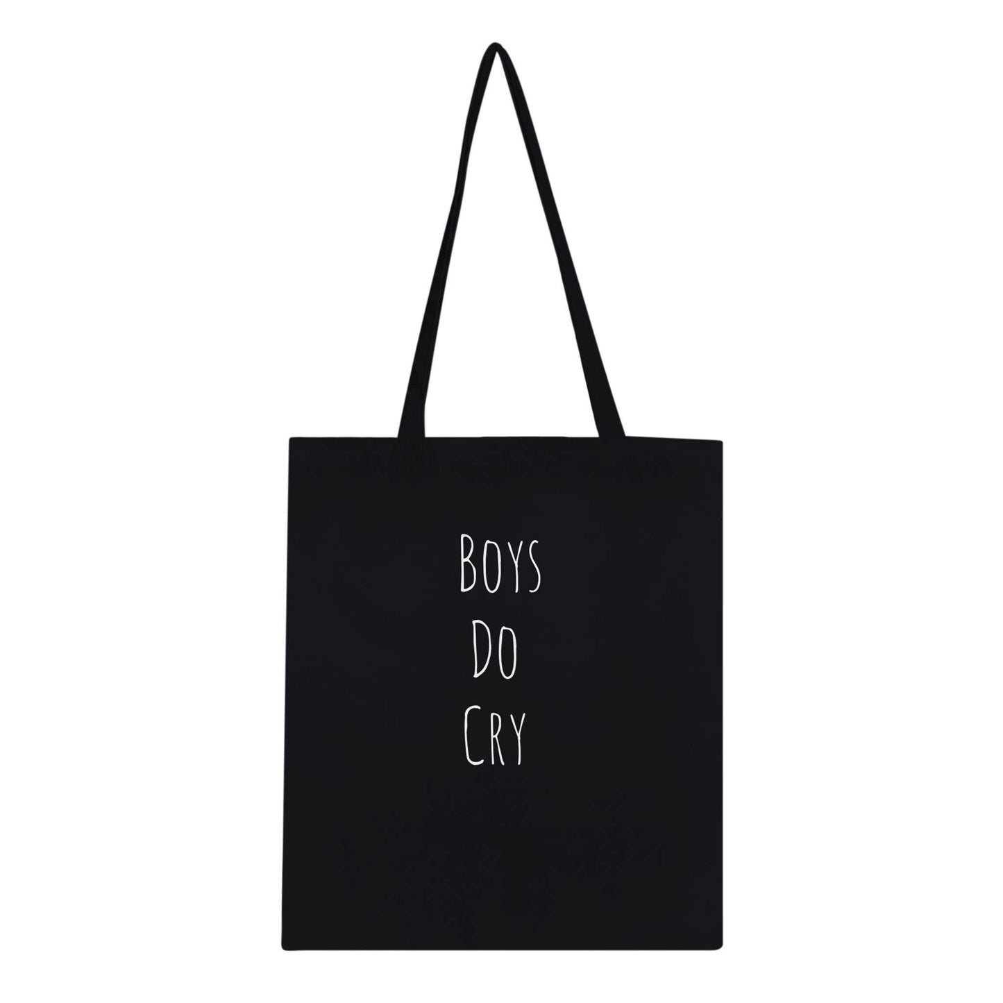 Boys Do Cry Classic Tote Bag with reinforced handles and eco-conscious design, 100% cotton.