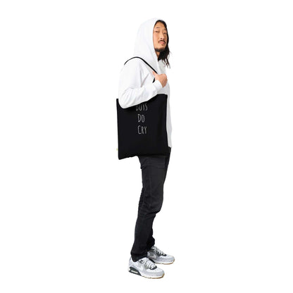 Boys Do Cry Premium Tote Bag with reinforced stitching and eco-friendly cotton fabric.