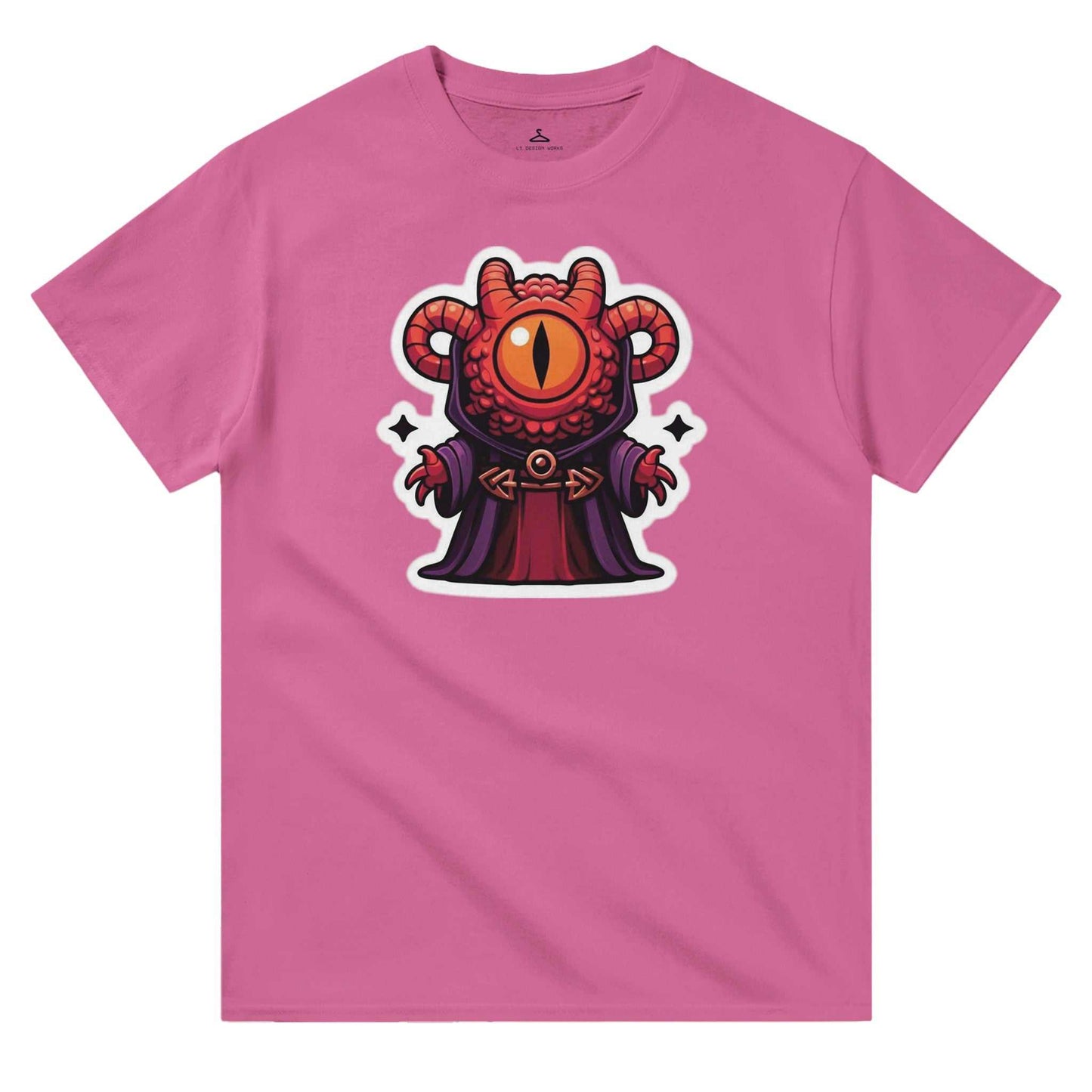 Pink Mindflayer Women's Crewneck T-shirt with durable cotton fabric and unique graphic design.