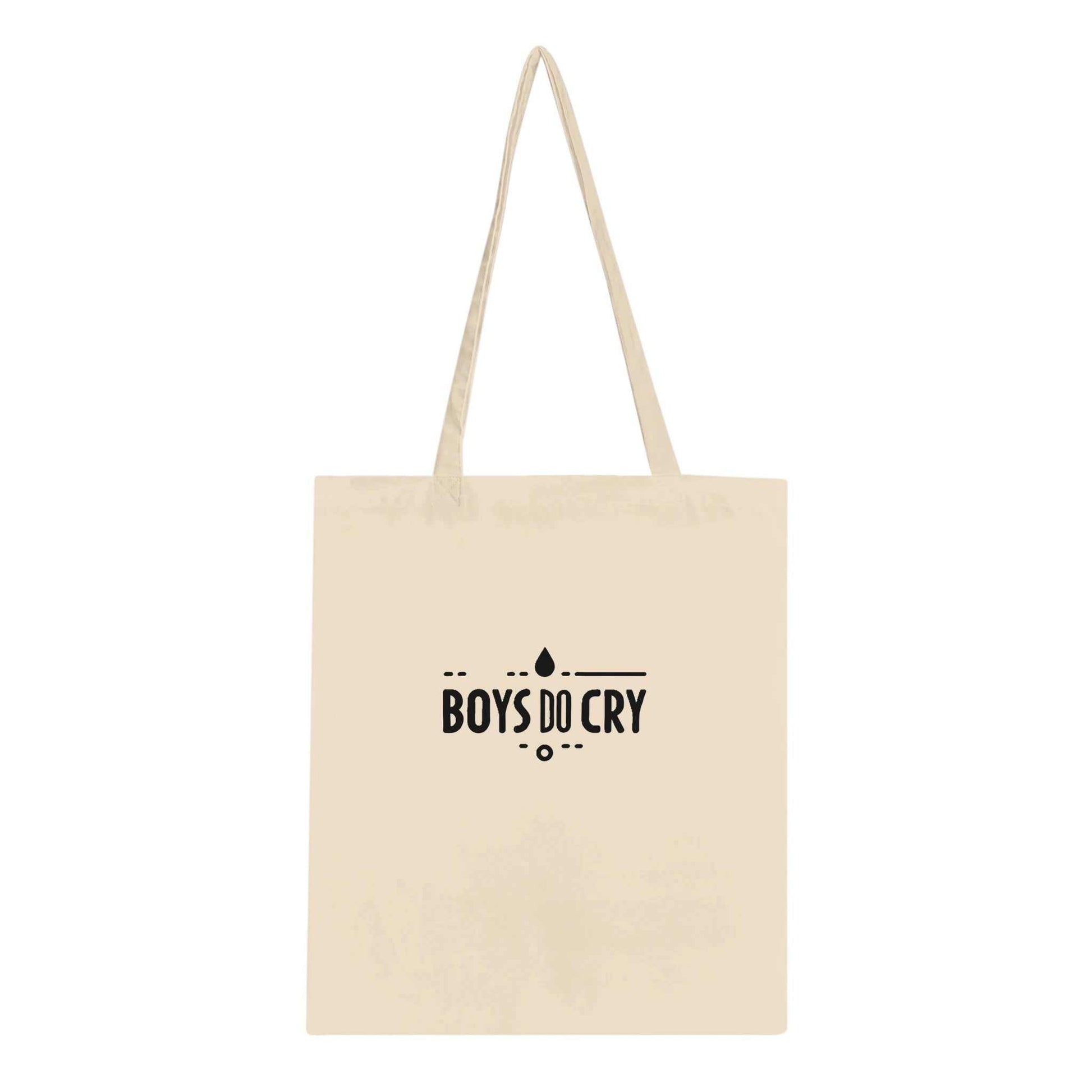 Boys Do Cry Classic Tote Bag with long handles and unique design on 100% cotton fabric.