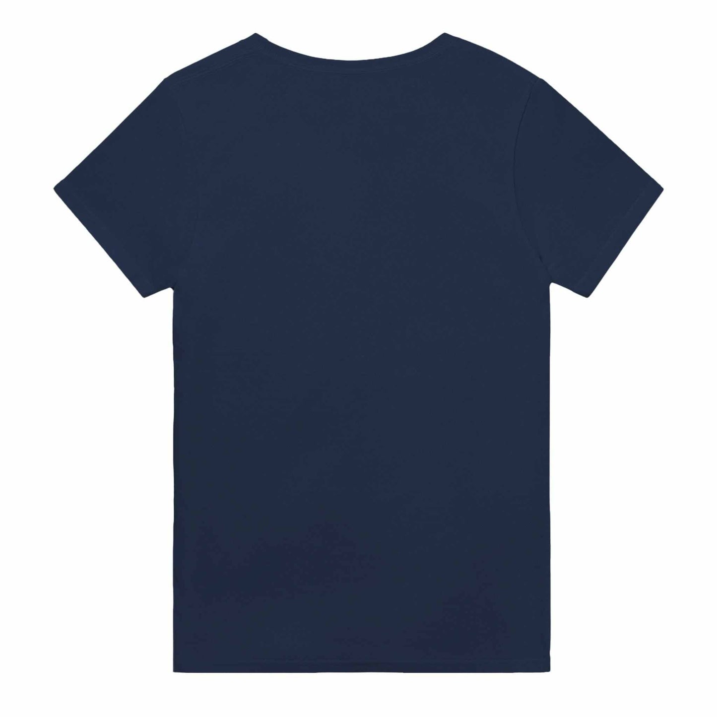 Voidwalker Women's crewneck t-shirt in navy blue, heavyweight cotton, classic fit.