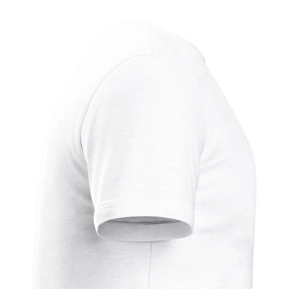 Bee Yourself Tote Bag Crewneck T-shirt, side view, white, 100% preshrunk ringspun cotton.