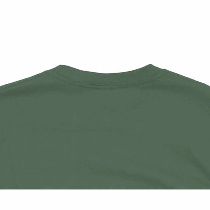 Welcome to the Freakshow Crewneck T-shirt, olive green, seamless double-needle collar.