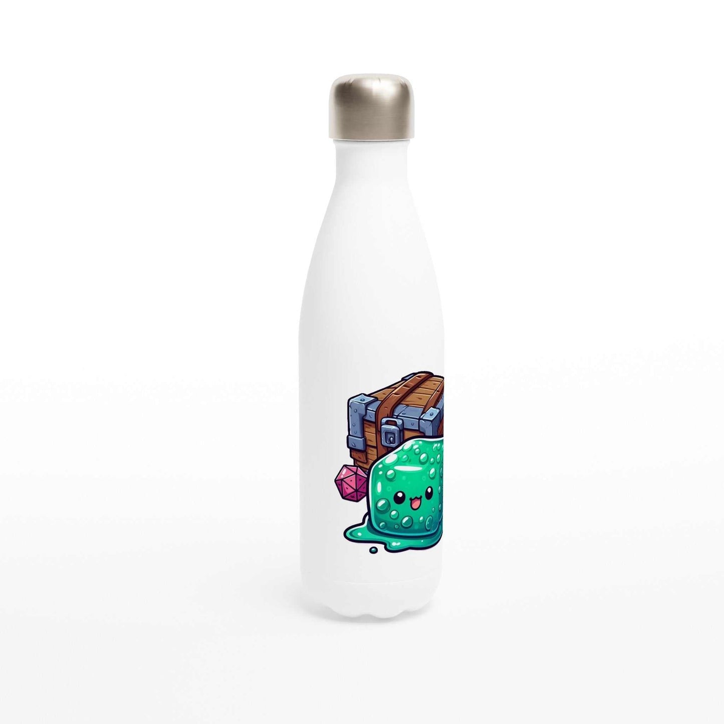 Mimic 17oz stainless steel water bottle with gelatinous cube design, insulated and leak-proof.