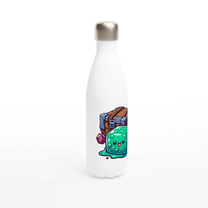 Mimic 17oz stainless steel water bottle with gelatinous cube design, insulated and leak-proof.