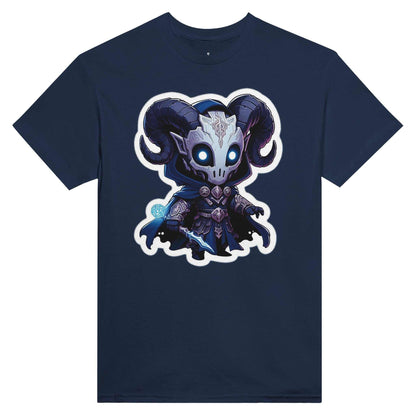 Voidwalker Women's Crewneck T-shirt with fantasy character design, heavyweight cotton, classic fit.