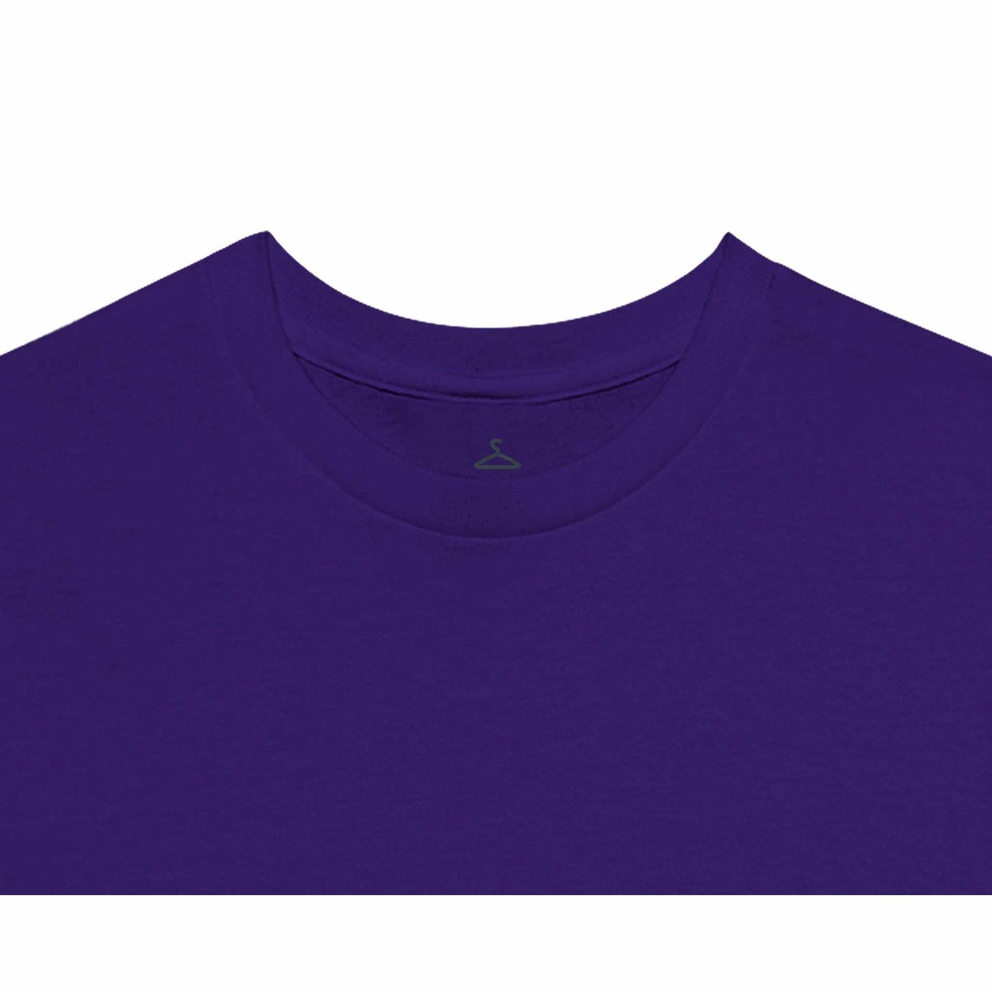 Cat Crewneck T-shirt in purple with classic fit and double-needle collar.