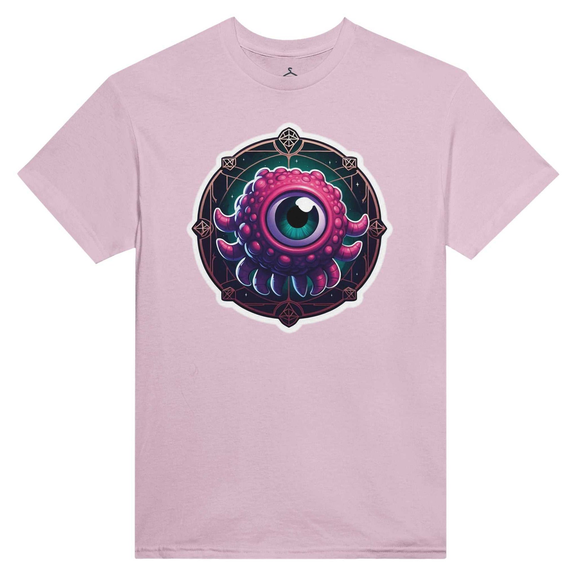 Beholder Women's Crewneck T-shirt with graphic design, 100% cotton, durable, classic fit.