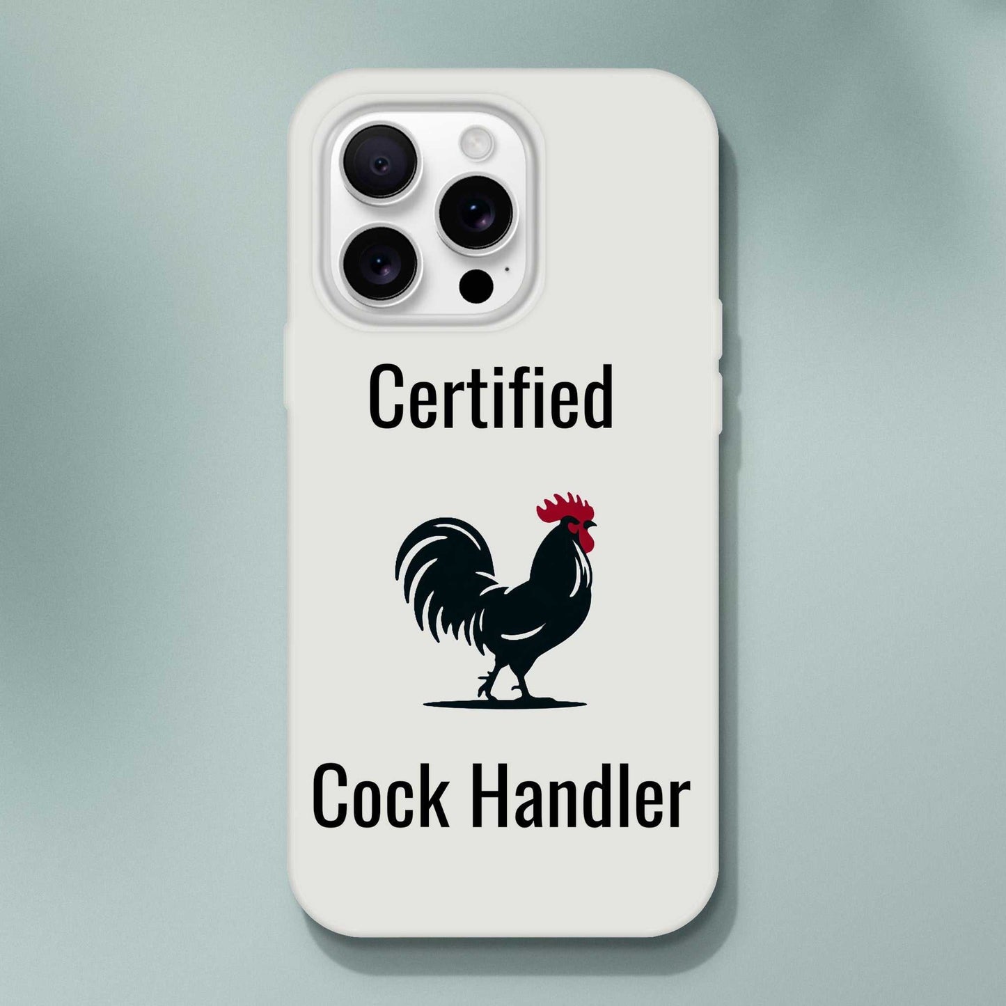 Certified Cock Handler iPhone Flexi Case with impact resistance and sleek transparent design.