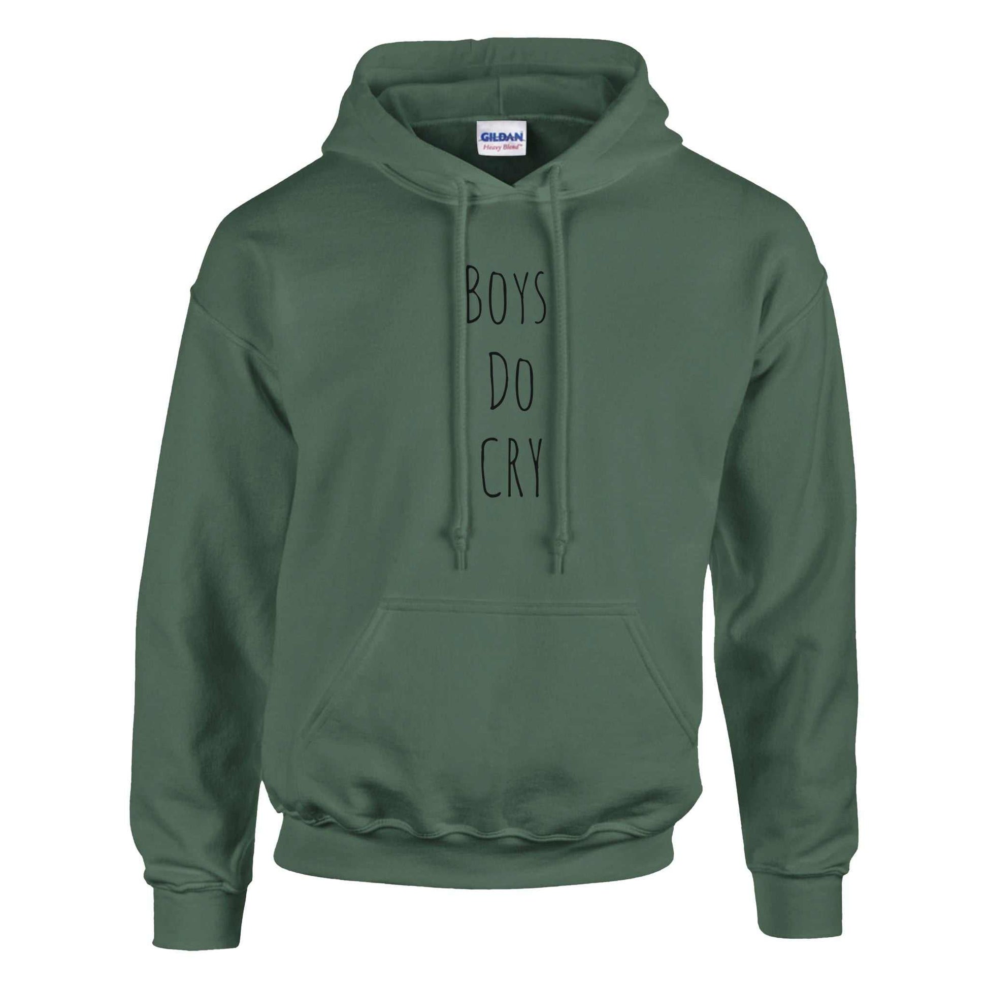 Boys Do Cry printed classic pullover hoodie in green.