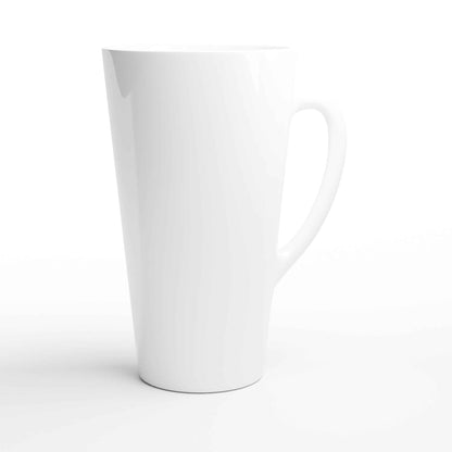 White Latte 17oz Ceramic Mug with Large Handle