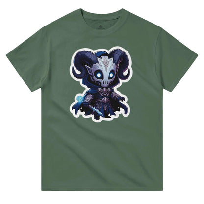 Voidwalker Women's Crewneck T-shirt in durable heavyweight cotton with unique character design.