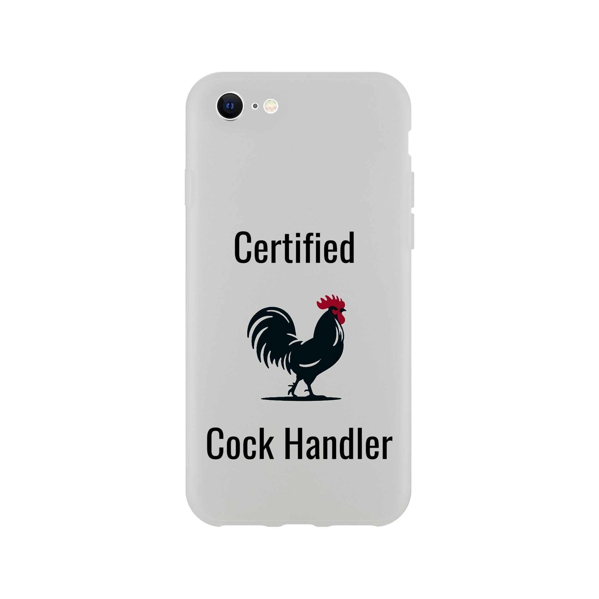 Certified Cock Handler iPhone Flexi Case with sleek transparent design and impact resistance.