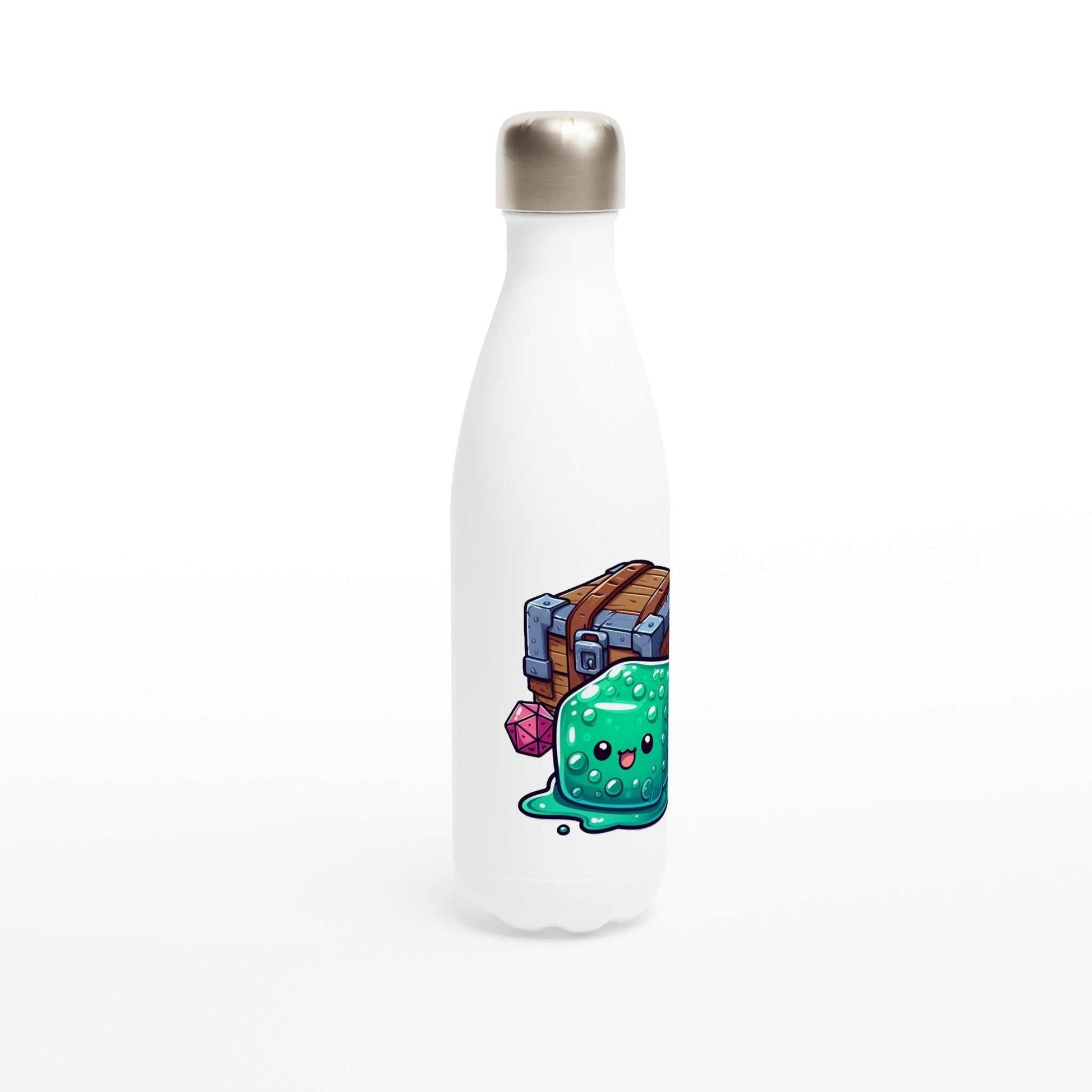 Mimic 17oz stainless steel water bottle with gelatinous cube design.