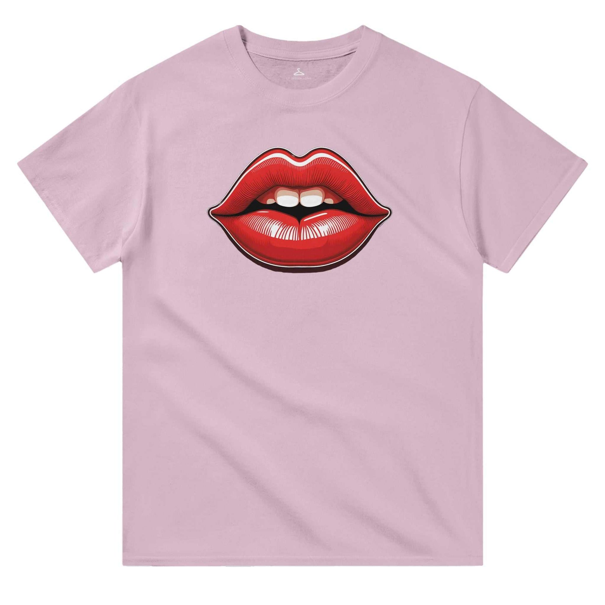 Lips printed crewneck t-shirt in heavyweight cotton with classic fit.