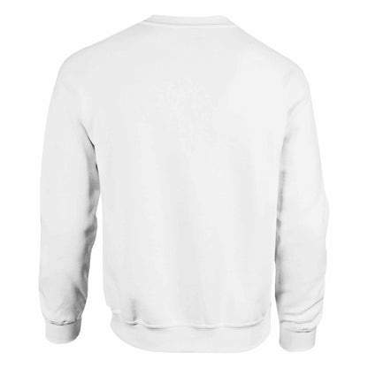 Boys Do Cry Printed Classic Crewneck Sweatshirt, back view, soft cotton blend with ribbed cuffs and waistband.